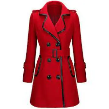 Woolen Casual Ladies Long Coat 